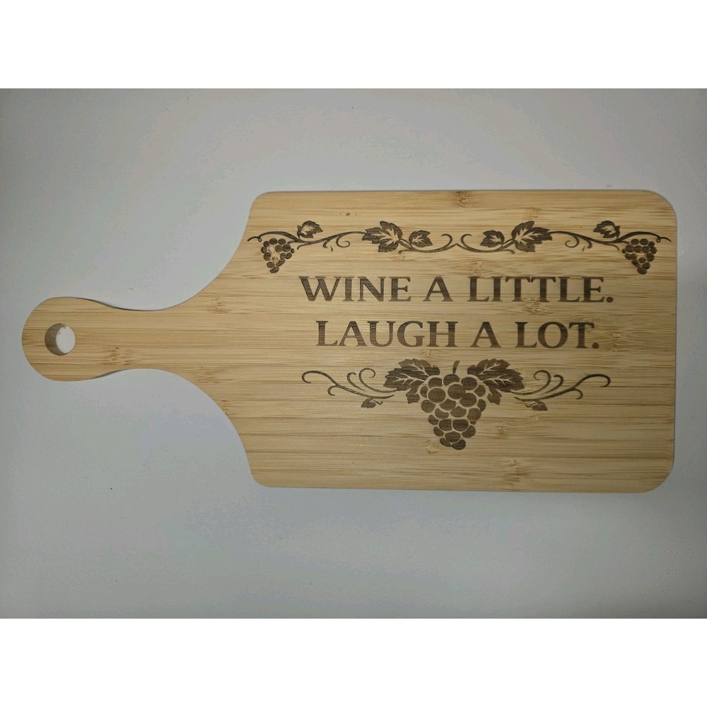 Charcuterie Board Homemade Wine A Little Laugh A Lot Bamboo 11x5 Cutting Board
